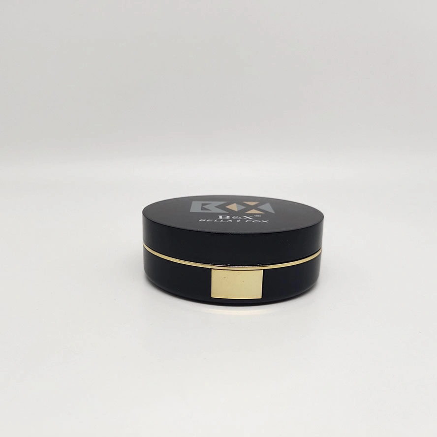 Empty Air Cushion Foundation Box Round Black Plastic Case for Cosmetic Packaging